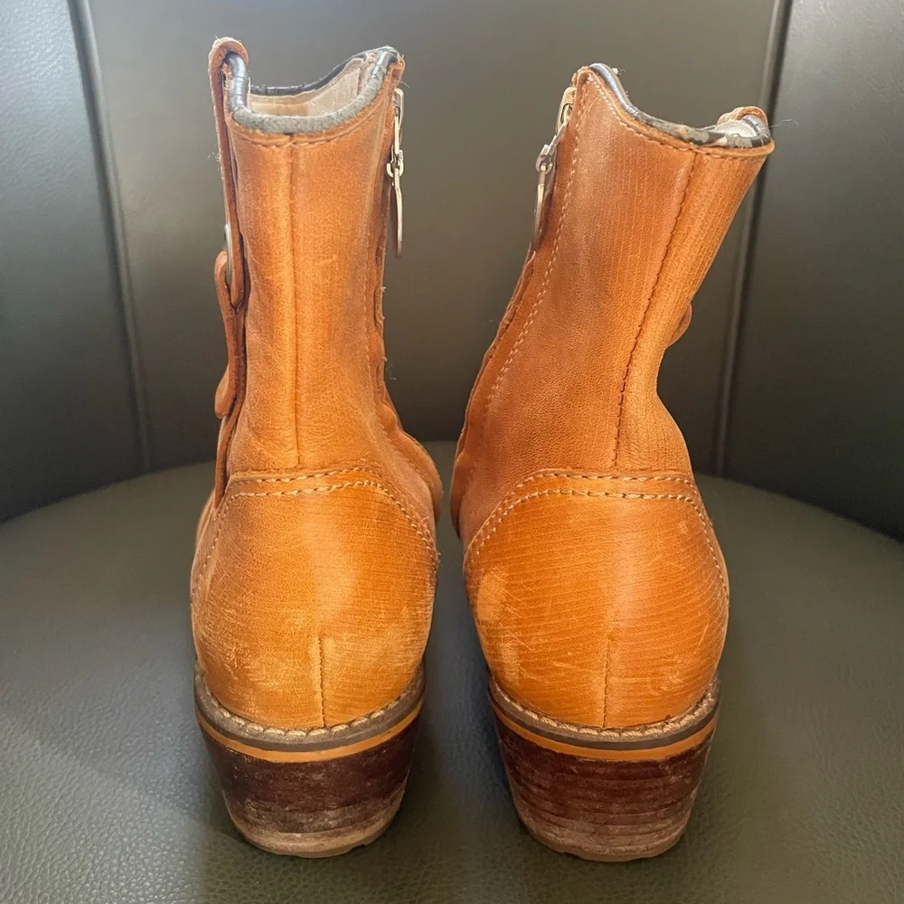 Red Wing Inez Leather Zip Up Ankle Boots Size 6.5 - Picture 4 of 10